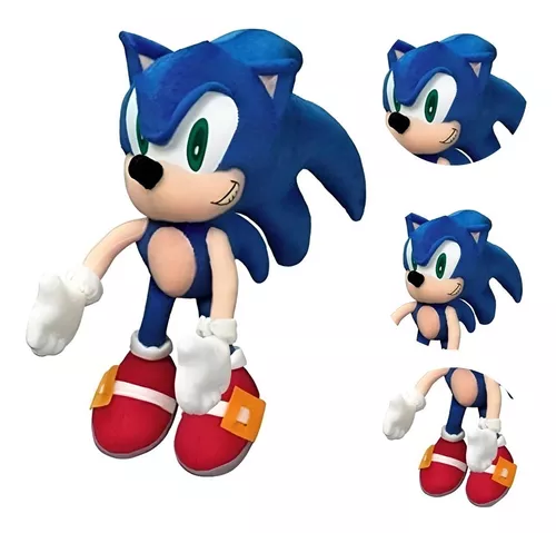 Boneco Sonic De Pelucia Grande Lindo Tamanho 50 Cm Exclusivo no Shoptime