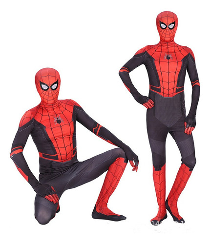 Navidad Disfraz De Spiderman Para Adultos Y Niños, Traje De Hallowee