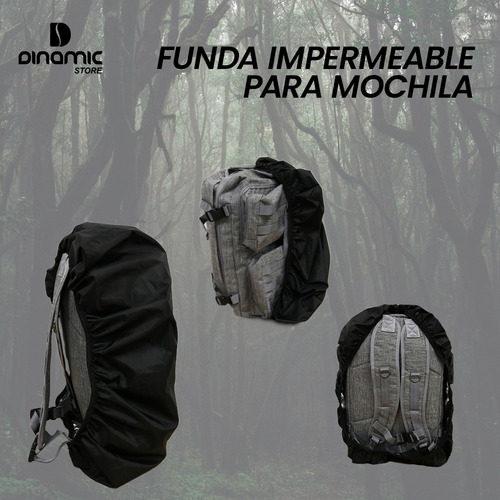 Imagen 2 de 3 de Funda Para Mochila Táctica 50lts Protector De Lluvias