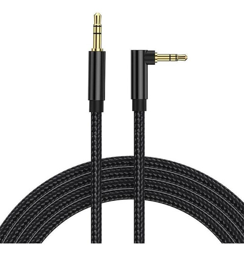 Cable De Audio Premium 1x1 Acordonado Con Conector En 90° 3m