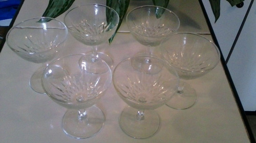 Juego De 6 Copas De Cristal Para Champagne