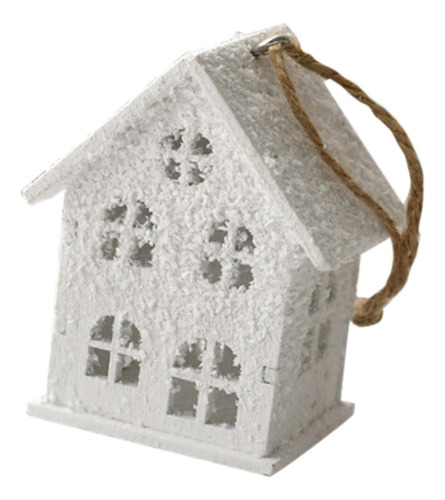 Adorno De Casa De Madera Con Forma De Casa De 6x4,5x7 Cm