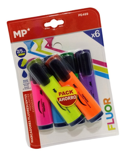 Marcadores Resaltadores Fluorescentes Mp 6 Col