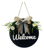 Comprar Letrero De Bienvenida Puerta Delantera, Guirnalda Bienvenida