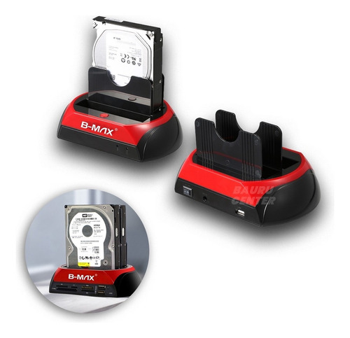 Leitor Usb Hd Externo Sata Ssd Ide Sd Gaveta - Bm753
