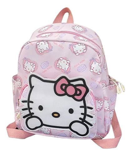 Morral Hello Kitty Bolso Pequeño Escolar Sanrio Infantil 
