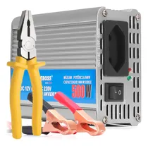 Comprar Inverso 12v Para 110v 500w Tensão Conversor Leboss Pico De 1000w Onda Senoidal Modificada Energia Transformador Placa Solar Bateria Brinde Alicate Multiuso Ferramenta 8 Polegadas