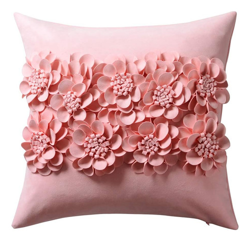 Jwh Fundas De Almohada Con Diseño De Flores Rosas De 18 X 18