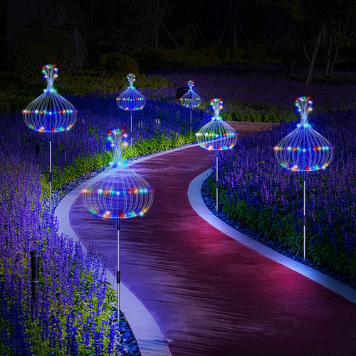 . Solar Fireworks Lights For Outdoors, Pack