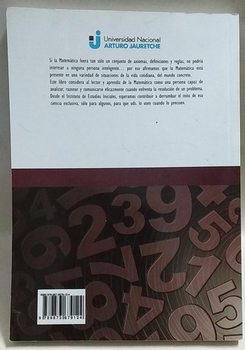 Libro Matemática Universidad Nacional Jauretche
