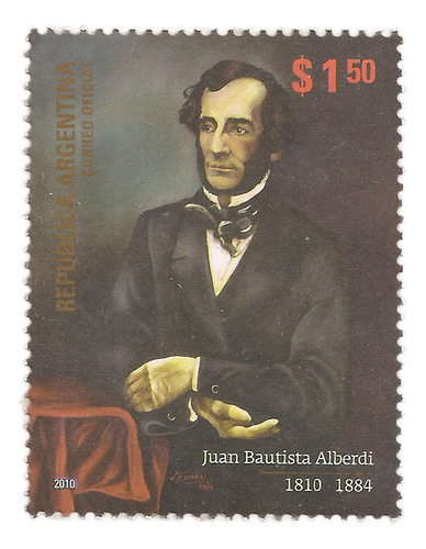 Argentina - Sello Juan B. Alberdi - Año 2010 - Gj 3844