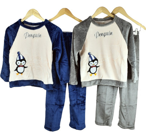 Pijama Polar Ultra Suave Niño Pinguino