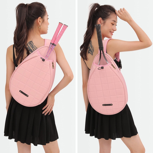 Bolsa Impermeable Para Raqueta De Tenis Color Rosa