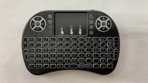 Mini Teclado Inalámbrico USB Touchpad Retroiluminado - Importadora Cuevas