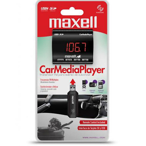 Reproductor Fm Car Media Player Marca Maxell 19-01-1015