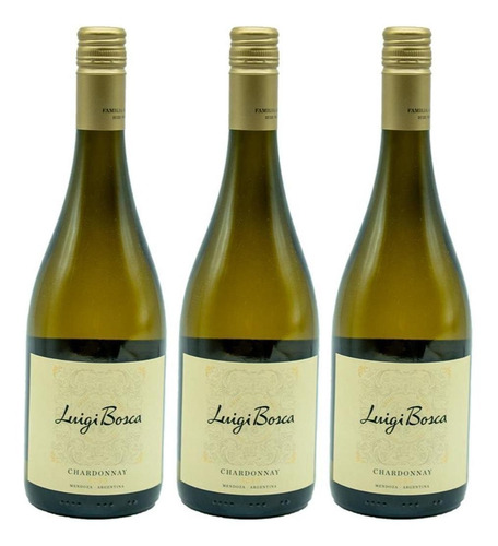 Luigi Bosca Chardonnay Vino Blanco 750ml X3 Bot Fullescabio