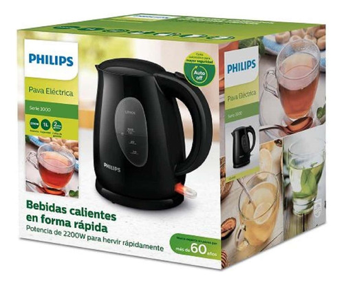 Pava Electrica Philips Hd4695 2200w Corte Automatico 1l