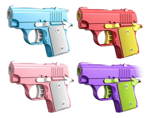 4 Mini Pistolas Juguete Fidget Toy  3d 1911 Descompresión 