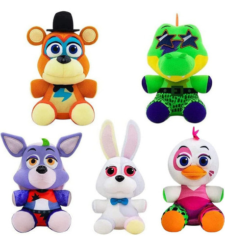 Juego De 5 Peluches Fnaf, Five Nights At Fre_ddy's Plushies