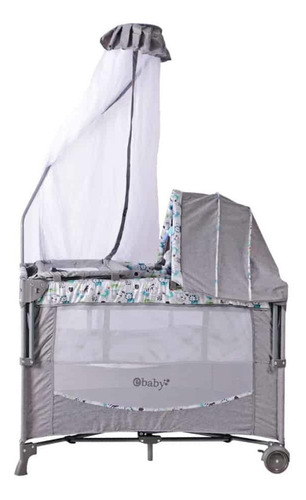 Cuna Corral Mecedora Colecho De Bebe 2 Niveles,tul,nueva