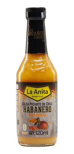 Salsa De Chile Habanero La Anita Mango 120ml