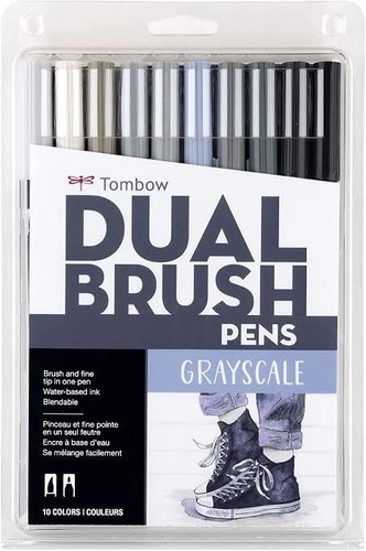 Tombow Dual Brush Graysacale Palette