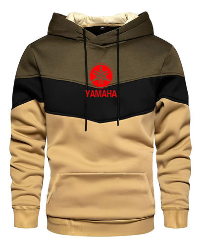 Sudadera Con Capucha Lisa Para Hombre Con Estampado De Yamah