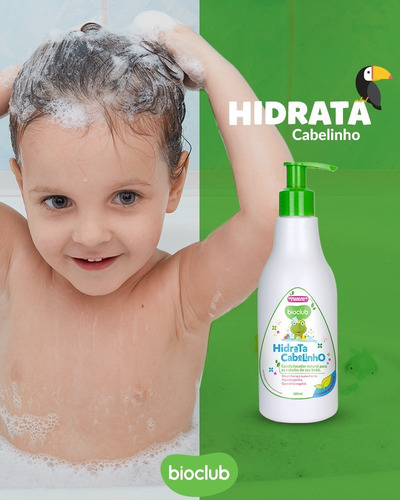Imagem 2 de 6 de Condicionador Bioclub Hidrata Cabelinho Hipoalergênico 300ml