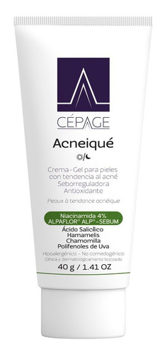 Crema-gel Cepage Acneique Antioxidante Pieles Acne 40g
