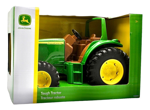 Tractor Resistente John Deere Juguete Grande Color Verde oscuro Personaje Tough Tractor