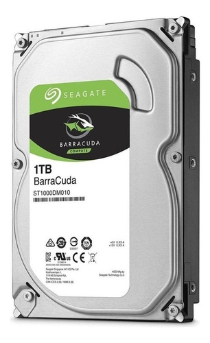 Disco Duro Seagate Barracuda Interno Sata Hd 1t 3.5 Gris