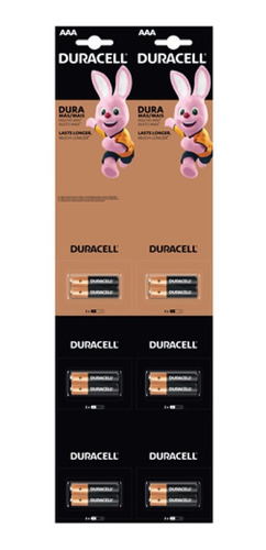 Imagen 1 de 6 de Duracell Pila Alcalina Tamaño Aaa Econopack En Cusco