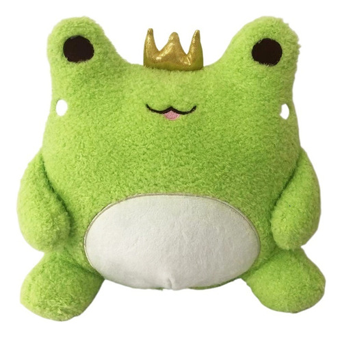 Nuevo Cojín Para Sentarse Crown Frog De Peluche, 25 Cm