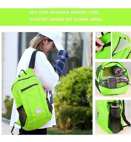 Mochila De Viaje Ultraligera 20l, Impermeable Y Plegable