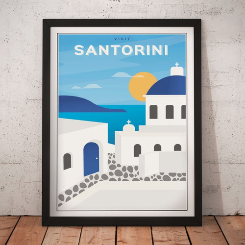 Cuadro Ciudades - Santorini Grecia - Sunset