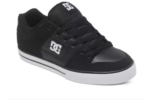 Zapatillas Dc Shoes Pure Negro Blanco Talle 34 - Liquidación