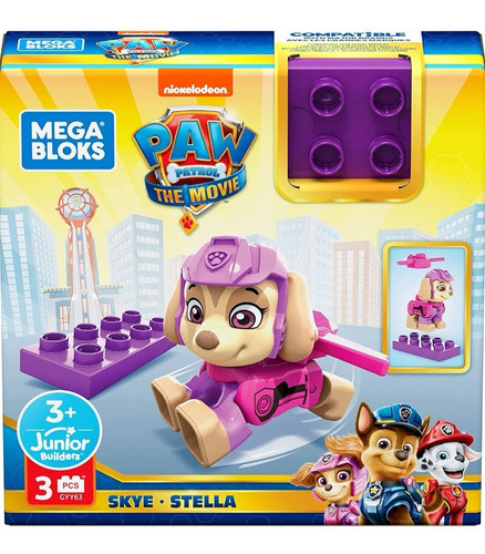Figuras Paw Patrol De Mega Bloks Skye Stella Gyh89