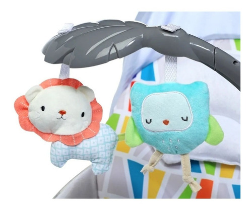 Imagen 5 de 6 de Silla Mecedora Bebe Plegable Con Música Y Vibración 18kg