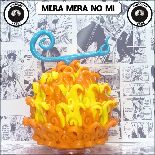 Action Figure - Akuma No Mi - Gomu - Mera - One Piece - Nerd