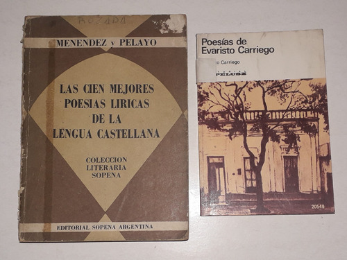 2 Libros Las Cien Mejores Poesias Liricas  Lengua Castellana