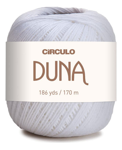 Duna Blanco Crochet Algodon Grueso Hilo Mercerizado