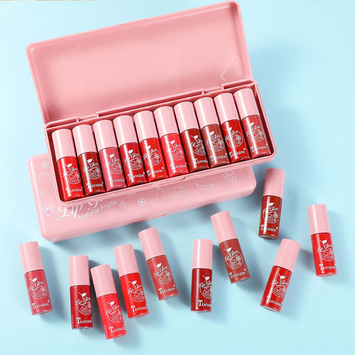 Set R Lip Color Set Non Decolorant Cup Fruit Makeup Lip 10 M