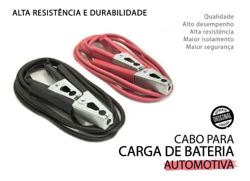 Imagem 2 de 7 de Cabo De Chupeta Auxiliar De Partida Veicular Pró Envio 24hs