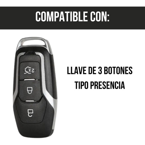 Ys Funda Llave Para Ford Mustang Explorer Edge 3 Botones