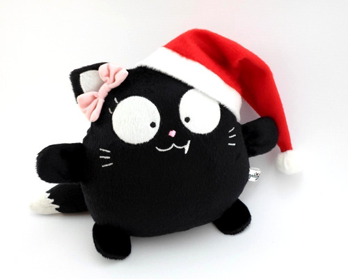 Gato Negro Niña Peluche Nombre Personalizado Cumpleaños Amor