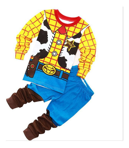 Conjunto De Pijama De Dormir De Vaquero Del Oeste For Niños