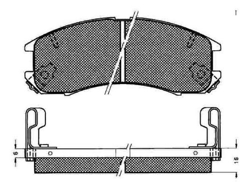 Pastilla De Freno Mazda 626 90/94 Delantera