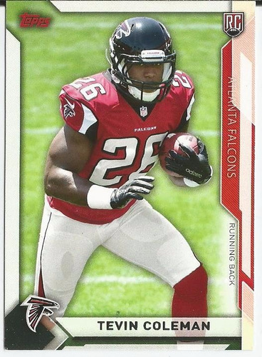 2015 Topps Rc #6 Tevin Coleman Rb Falcons