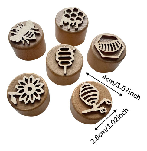 Sellos De Madera Creative Kindergarten Wooden Seal Round For