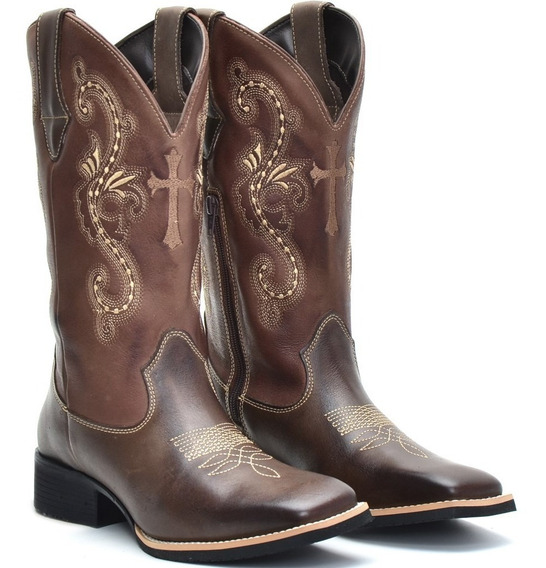 Bota Country Feminina Cano Longo | MercadoLivre.com.br